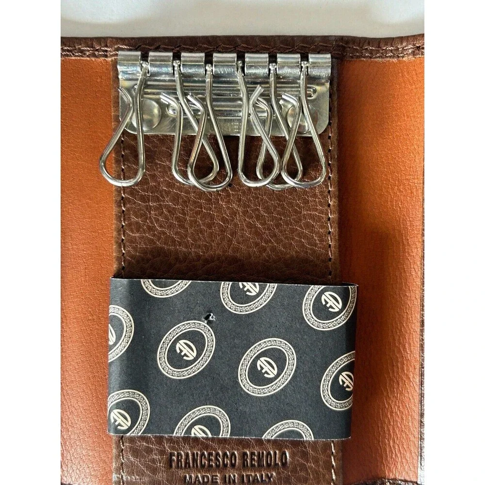 Key Case Key Chain Wallet Leather Francesco Remolo New